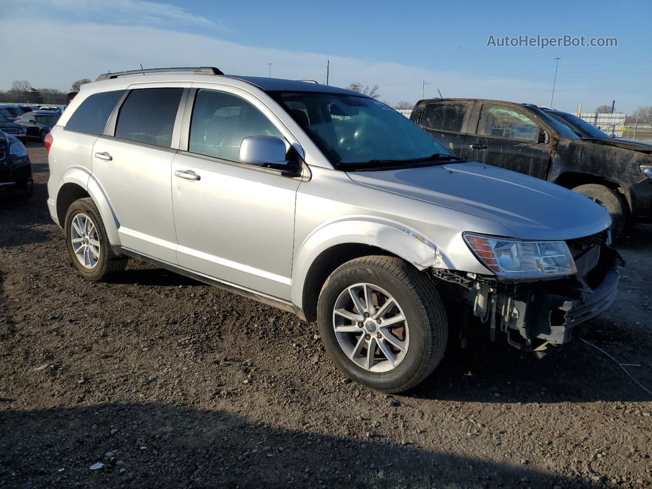 2014 Dodge Journey Sxt Silver vin: 3C4PDCBG4ET178311