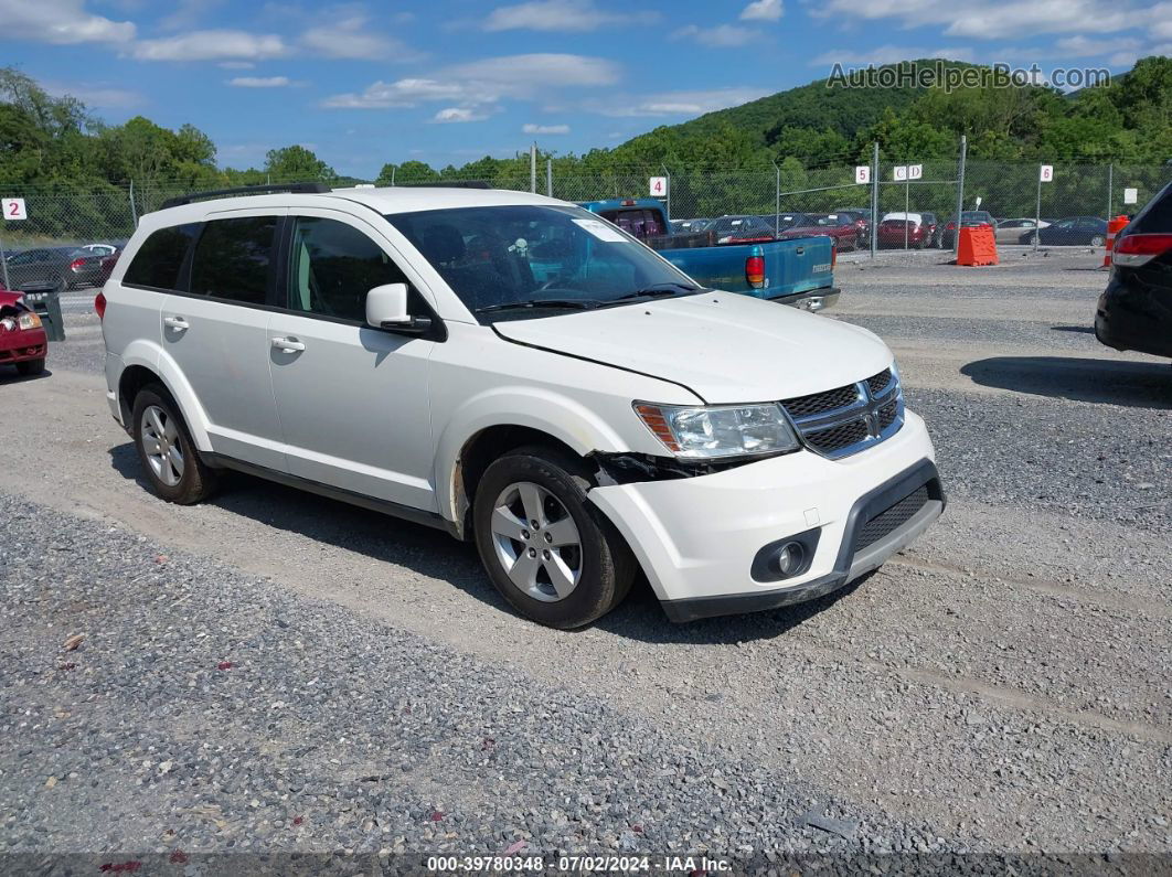 2015 Dodge Journey Sxt White vin: 3C4PDCBG4FT570027