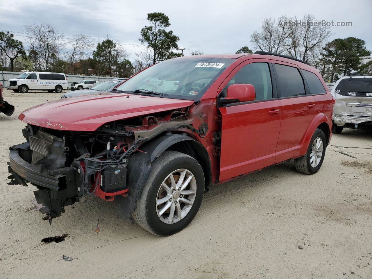 2015 Dodge Journey Sxt Blue vin: 3C4PDCBG4FT616519