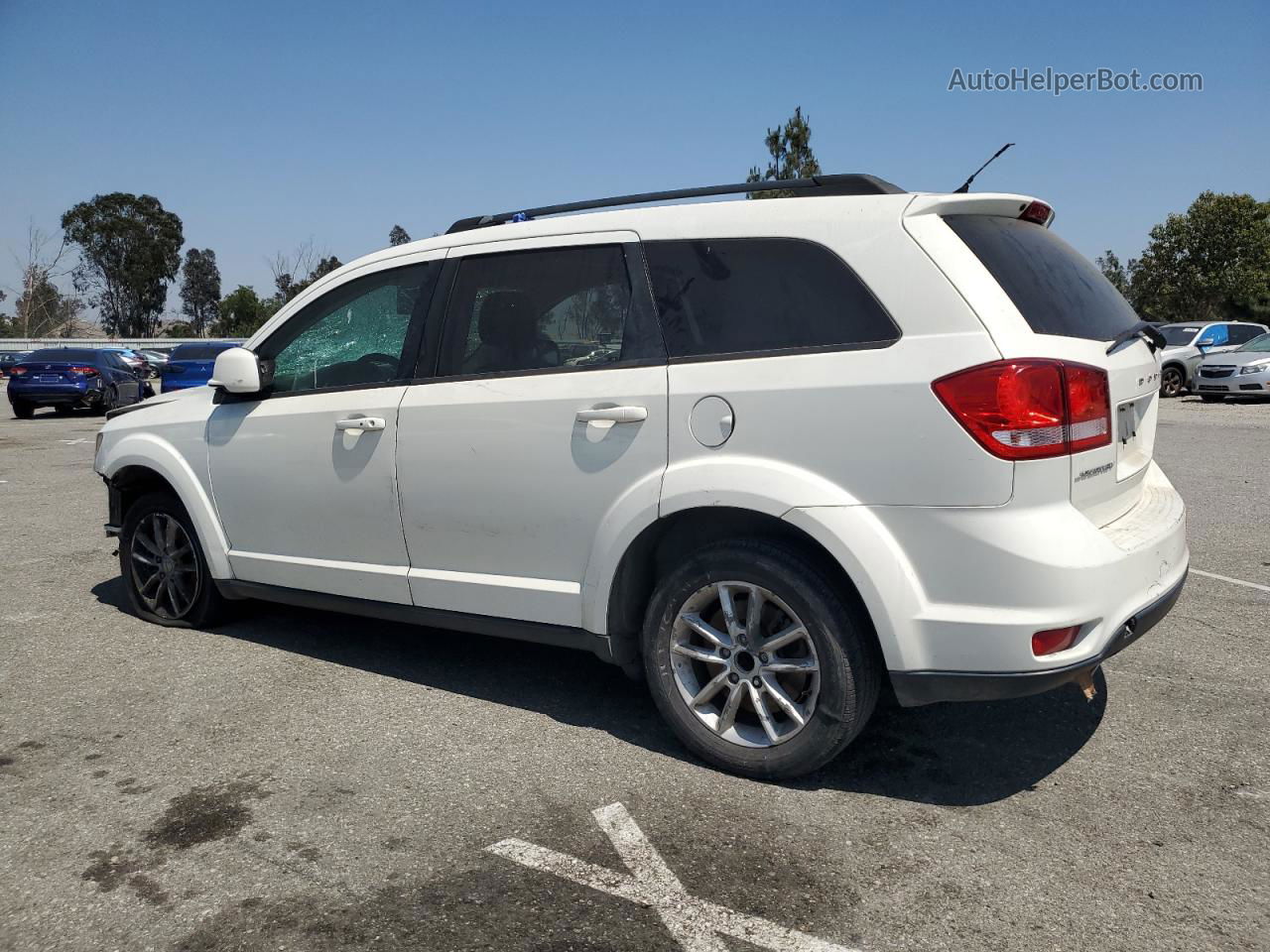 2015 Dodge Journey Sxt White vin: 3C4PDCBG4FT637287