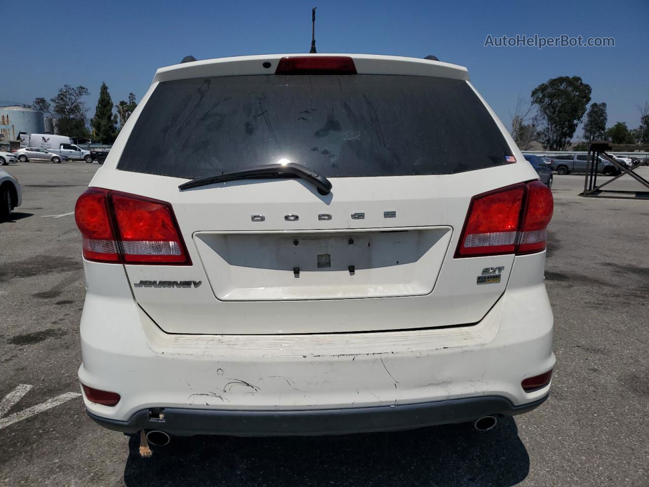 2015 Dodge Journey Sxt White vin: 3C4PDCBG4FT637287