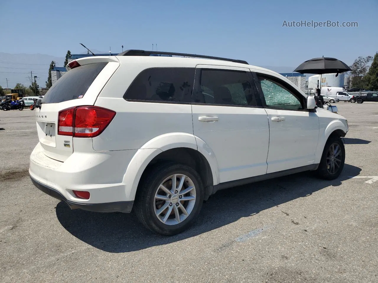 2015 Dodge Journey Sxt White vin: 3C4PDCBG4FT637287