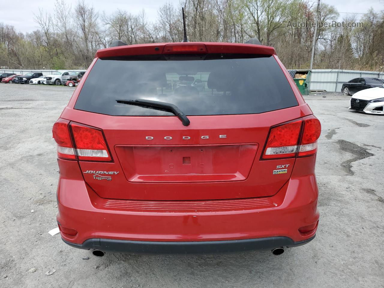 2015 Dodge Journey Sxt Red vin: 3C4PDCBG4FT742119