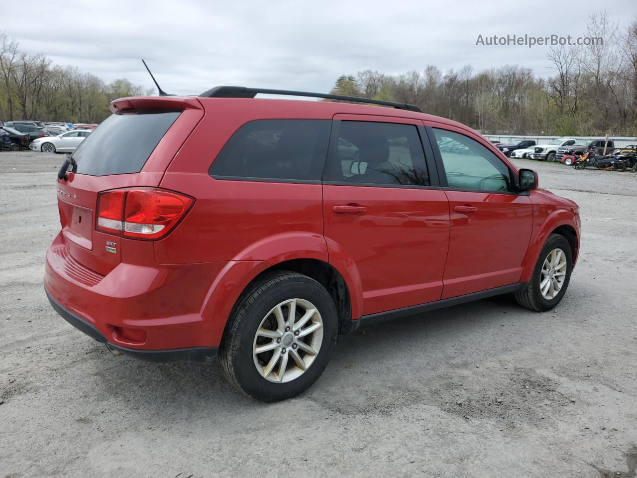 2015 Dodge Journey Sxt Red vin: 3C4PDCBG4FT742119