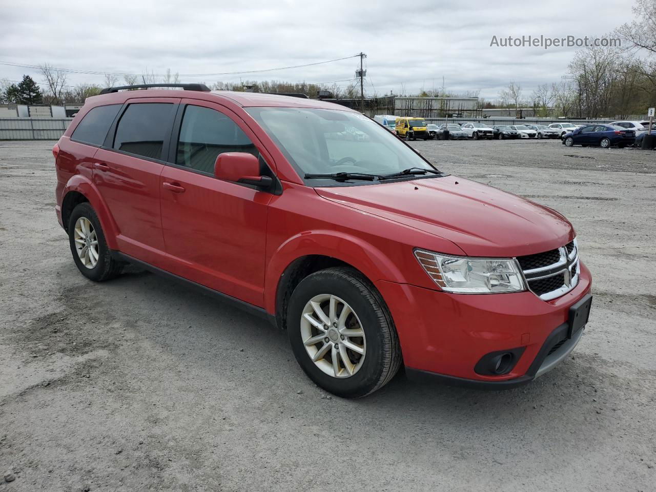 2015 Dodge Journey Sxt Red vin: 3C4PDCBG4FT742119