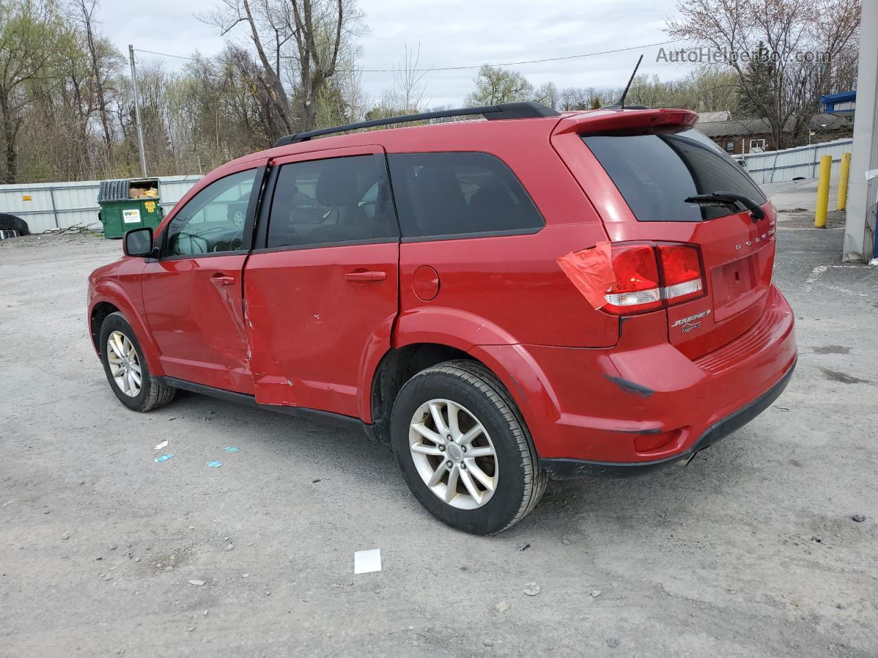 2015 Dodge Journey Sxt Red vin: 3C4PDCBG4FT742119