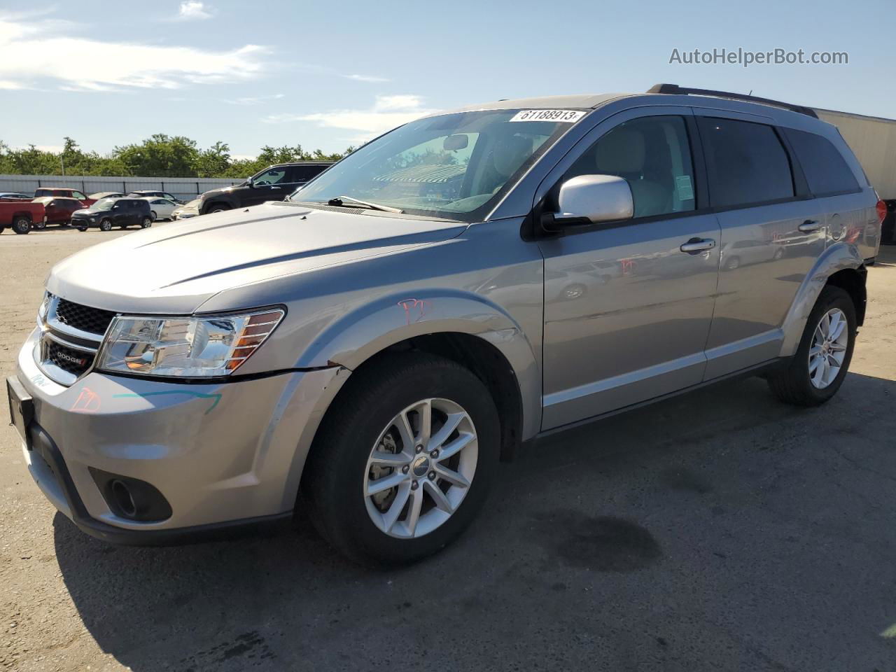 2016 Dodge Journey Sxt Silver vin: 3C4PDCBG4GT102364