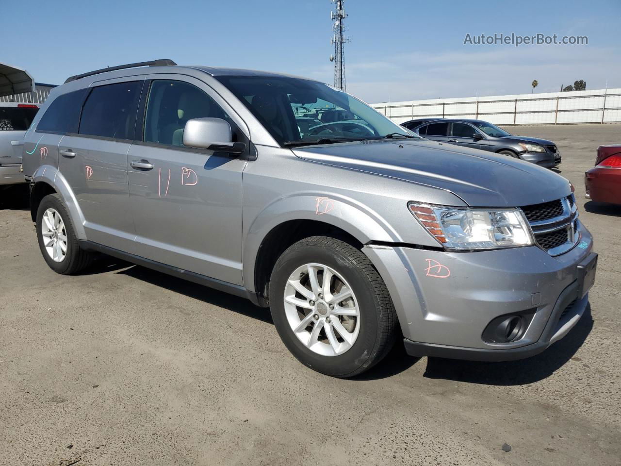 2016 Dodge Journey Sxt Silver vin: 3C4PDCBG4GT102364