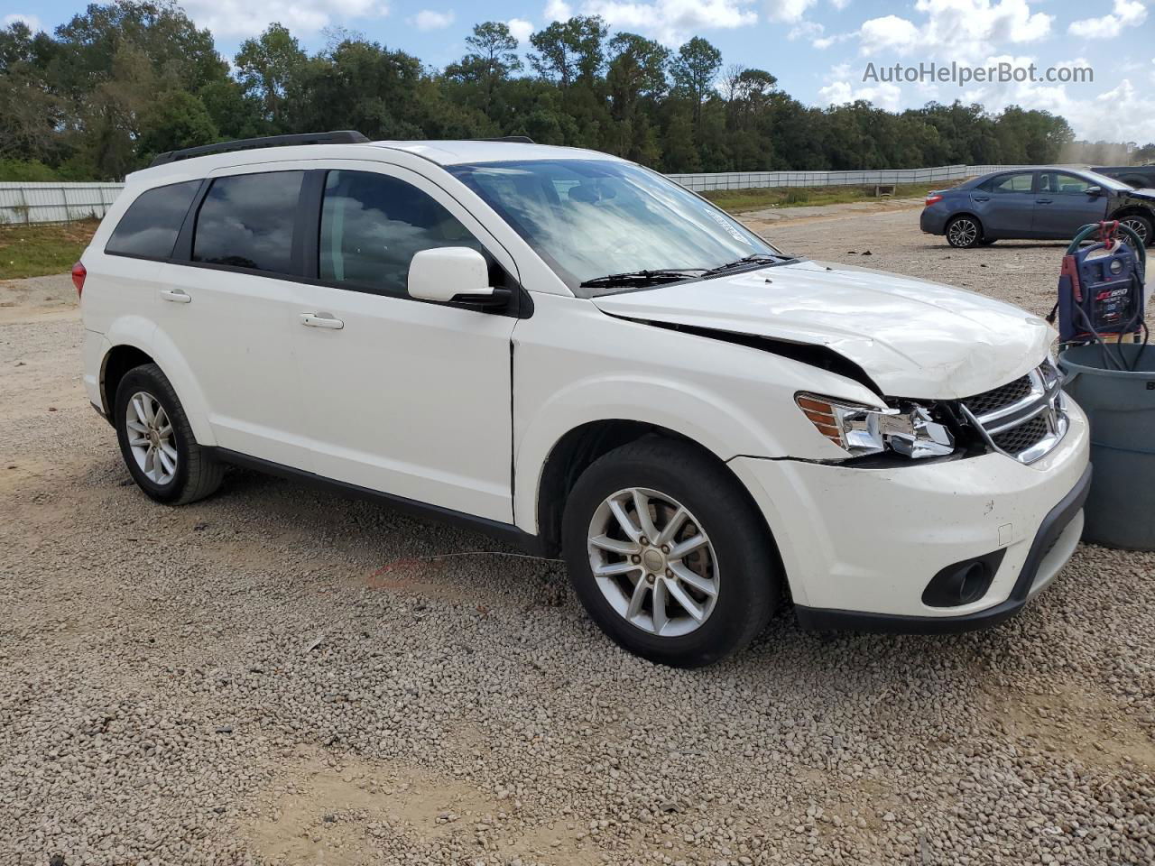 2016 Dodge Journey Sxt White vin: 3C4PDCBG4GT145926