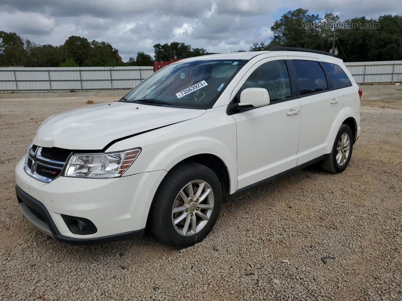 2016 Dodge Journey Sxt White vin: 3C4PDCBG4GT145926