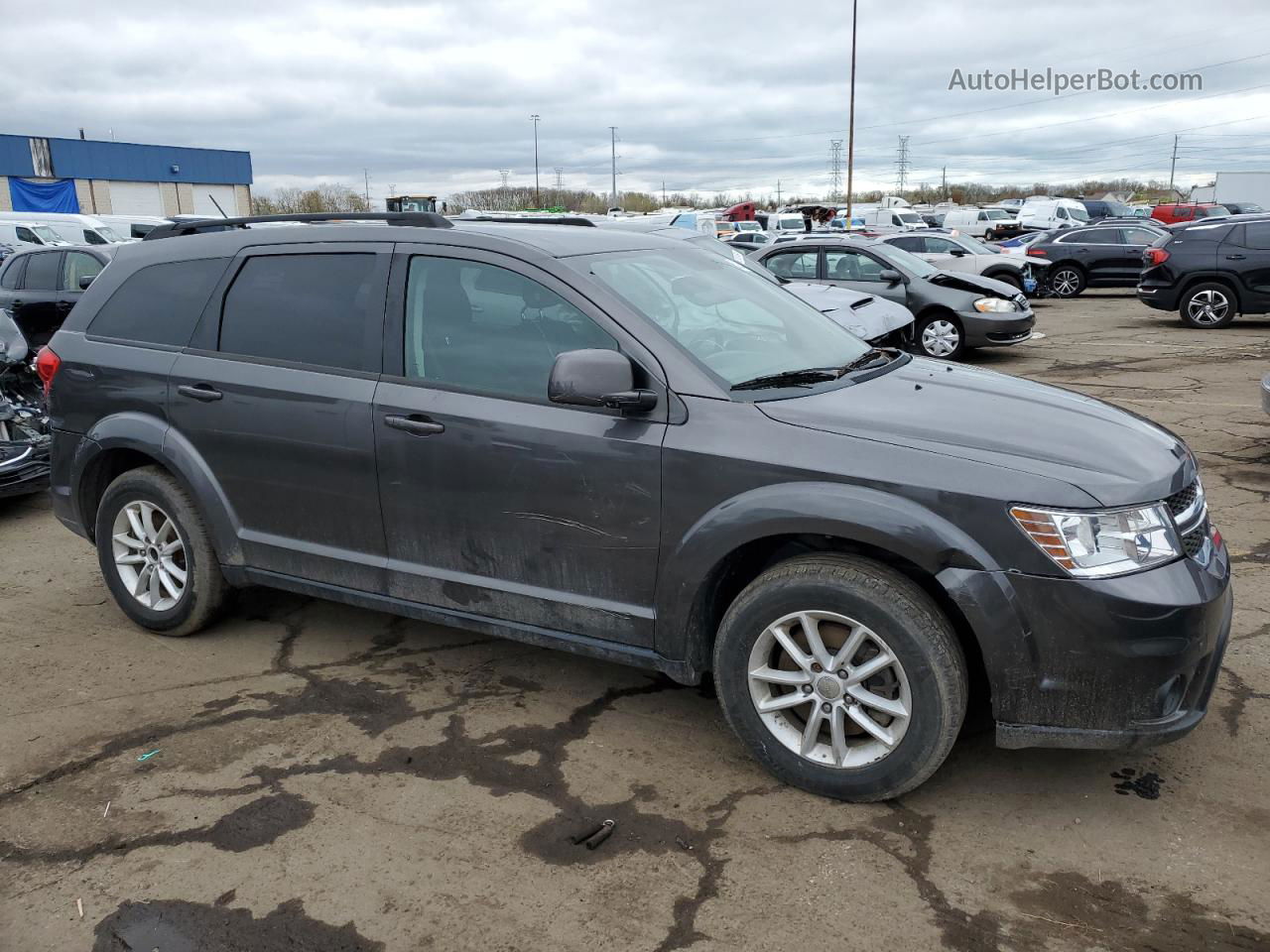 2017 Dodge Journey Sxt Серый vin: 3C4PDCBG4HT526631