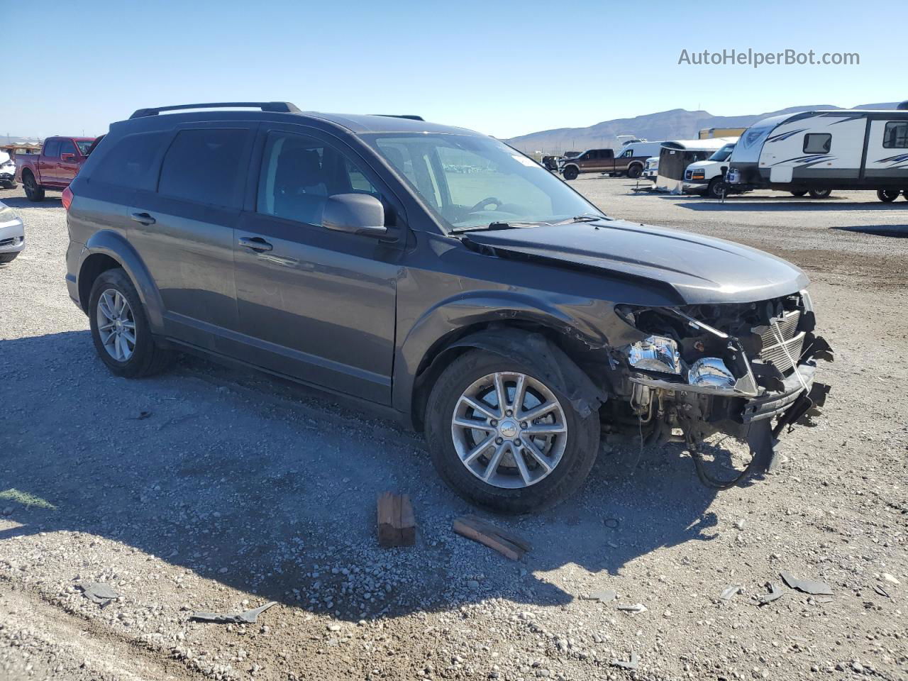 2017 Dodge Journey Sxt Серый vin: 3C4PDCBG4HT572413