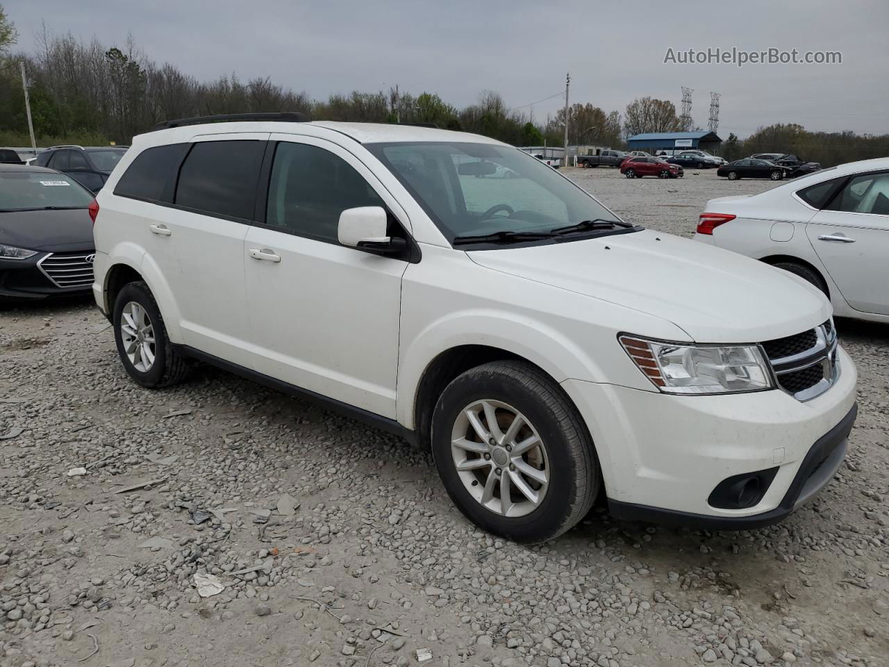 2017 Dodge Journey Sxt White vin: 3C4PDCBG4HT589115