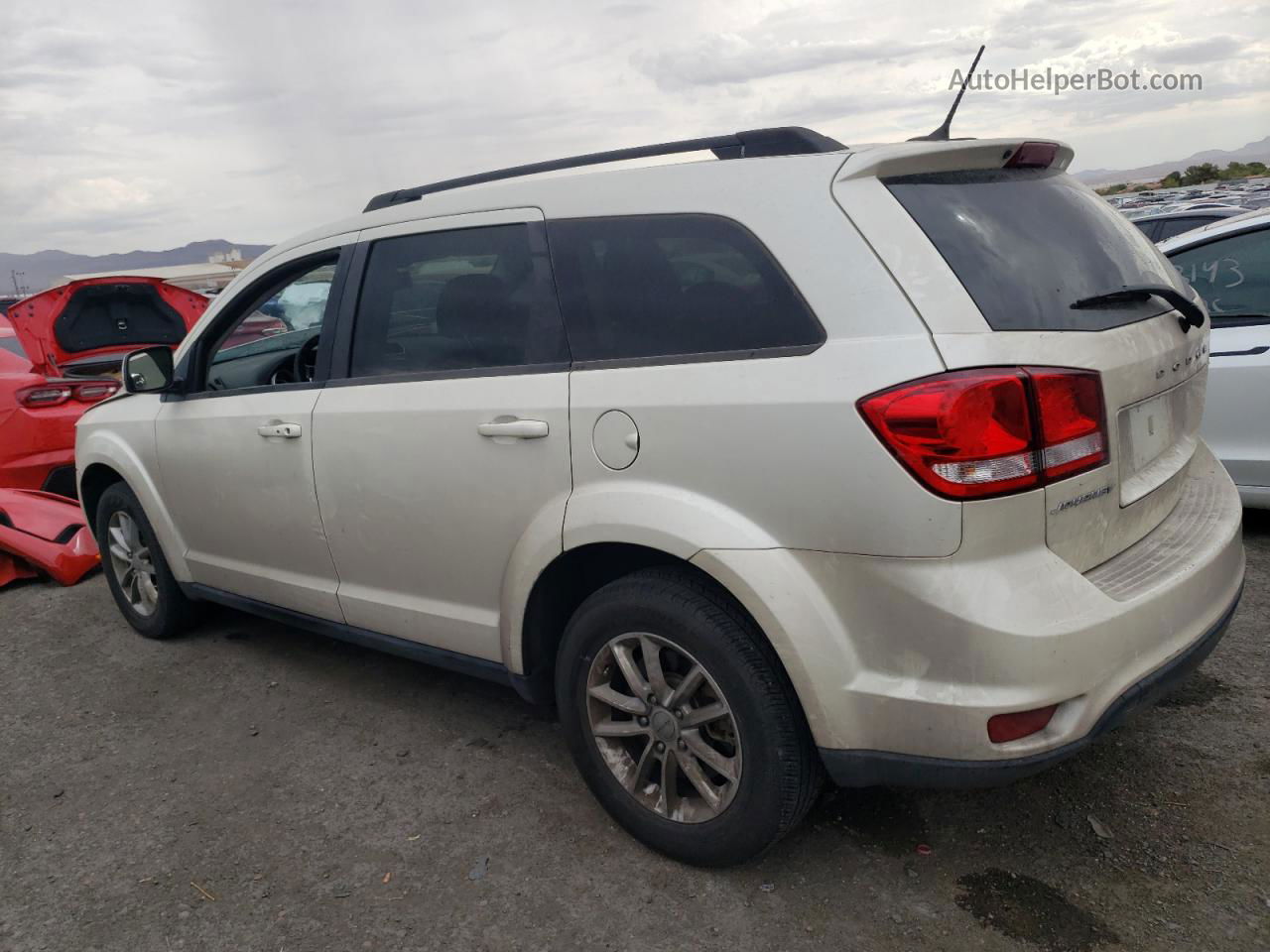 2014 Dodge Journey Sxt Cream vin: 3C4PDCBG5ET105920