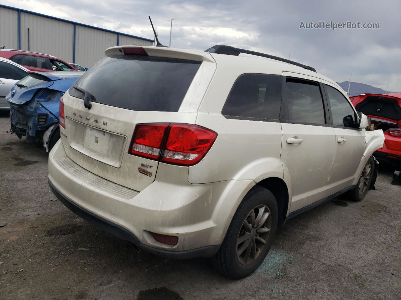 2014 Dodge Journey Sxt Cream vin: 3C4PDCBG5ET105920