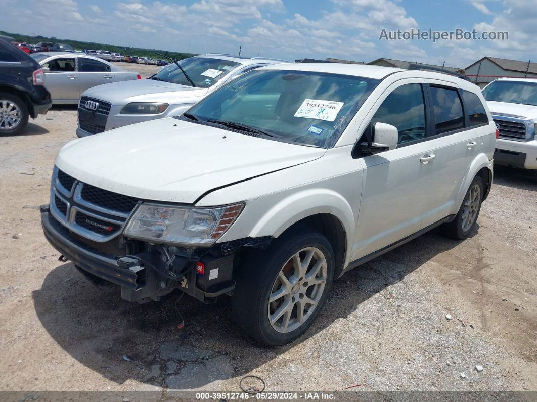 2014 Dodge Journey Sxt White vin: 3C4PDCBG5ET153000