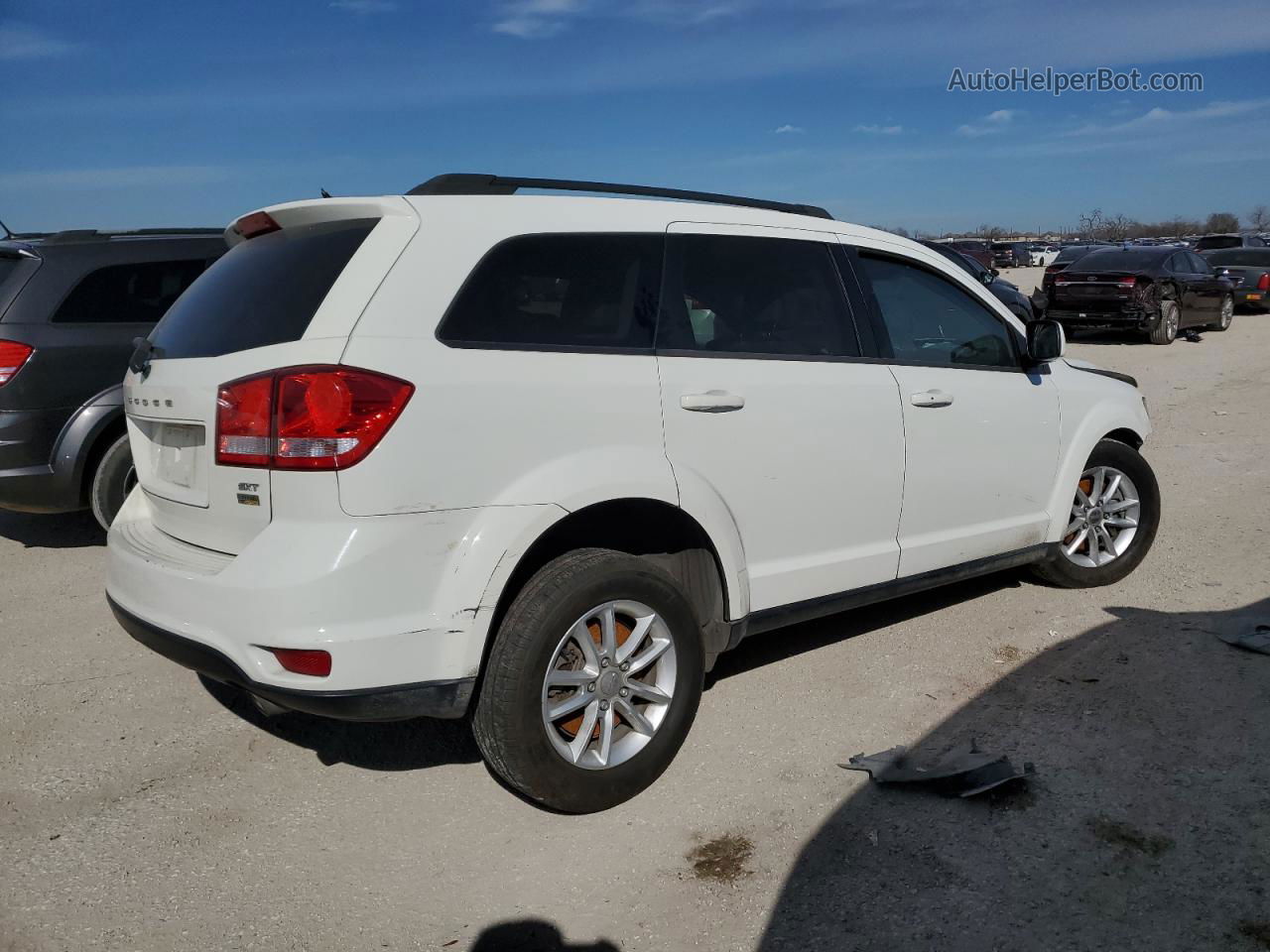 2016 Dodge Journey Sxt White vin: 3C4PDCBG5GT102244