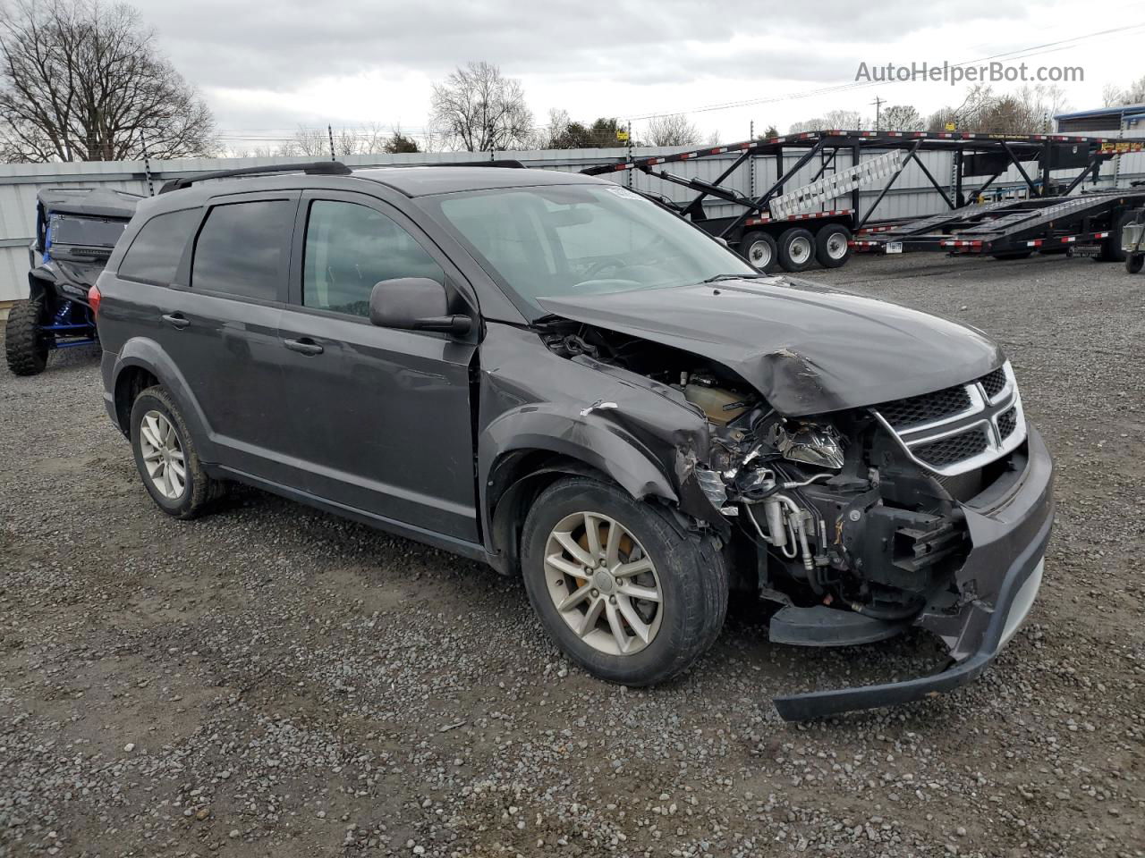 2017 Dodge Journey Sxt Gray vin: 3C4PDCBG5HT515928