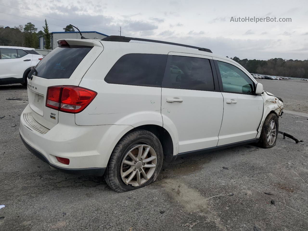 2017 Dodge Journey Sxt White vin: 3C4PDCBG5HT533653