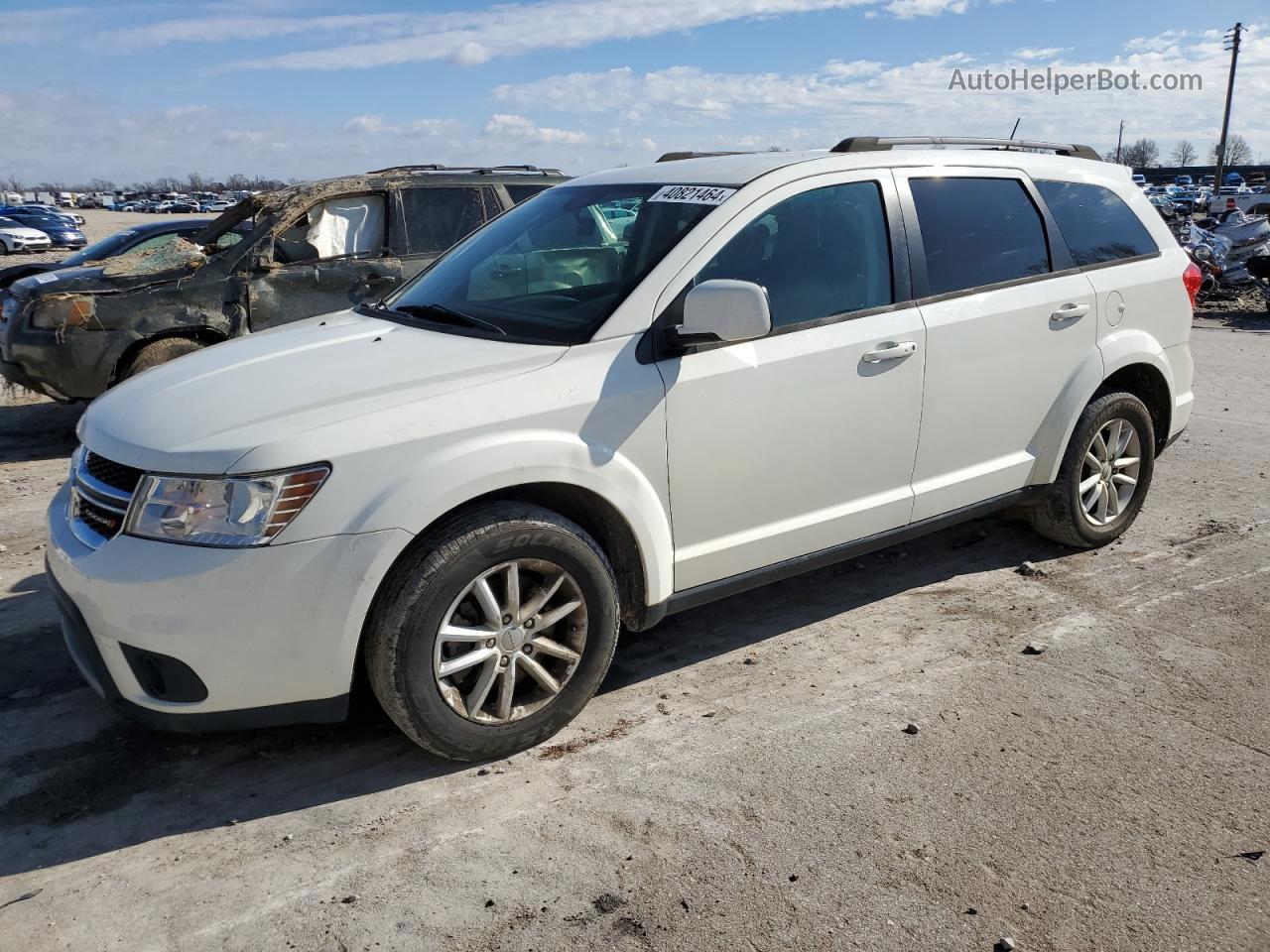 2017 Dodge Journey Sxt White vin: 3C4PDCBG5HT572193