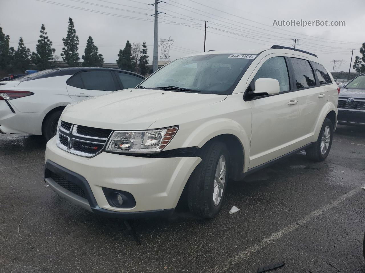 2014 Dodge Journey Sxt Белый vin: 3C4PDCBG6ET102721