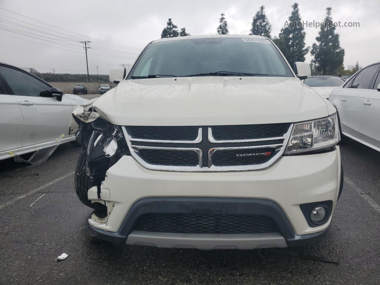 2014 Dodge Journey Sxt White vin: 3C4PDCBG6ET102721