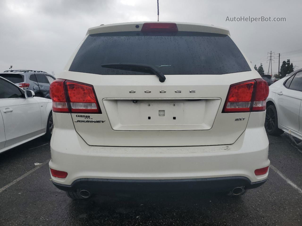 2014 Dodge Journey Sxt White vin: 3C4PDCBG6ET102721