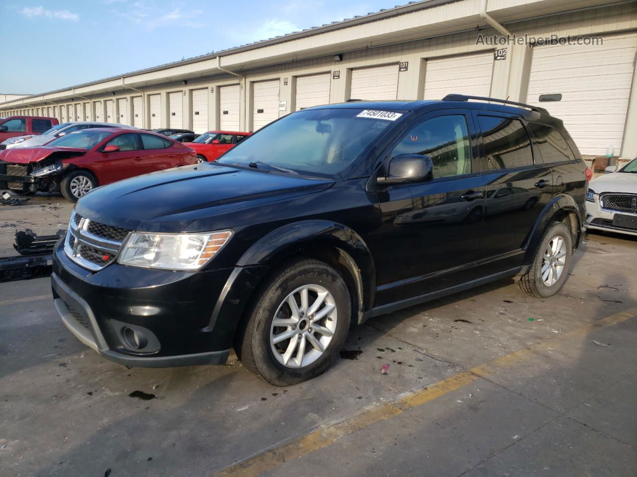 2014 Dodge Journey Sxt Черный vin: 3C4PDCBG6ET116800