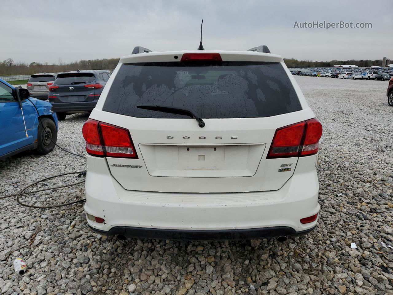 2014 Dodge Journey Sxt White vin: 3C4PDCBG6ET142975