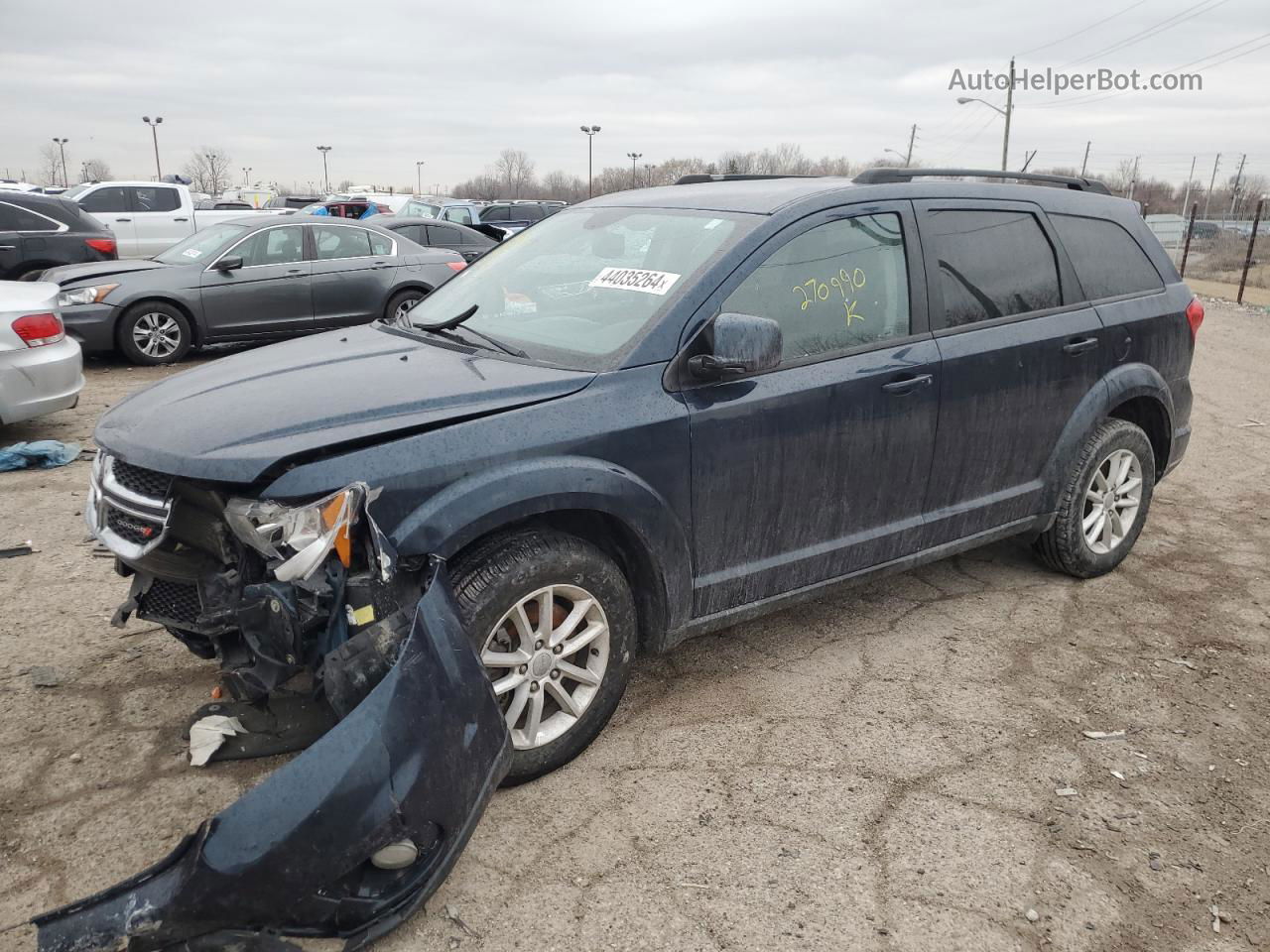 2014 Dodge Journey Sxt Blue vin: 3C4PDCBG6ET270990