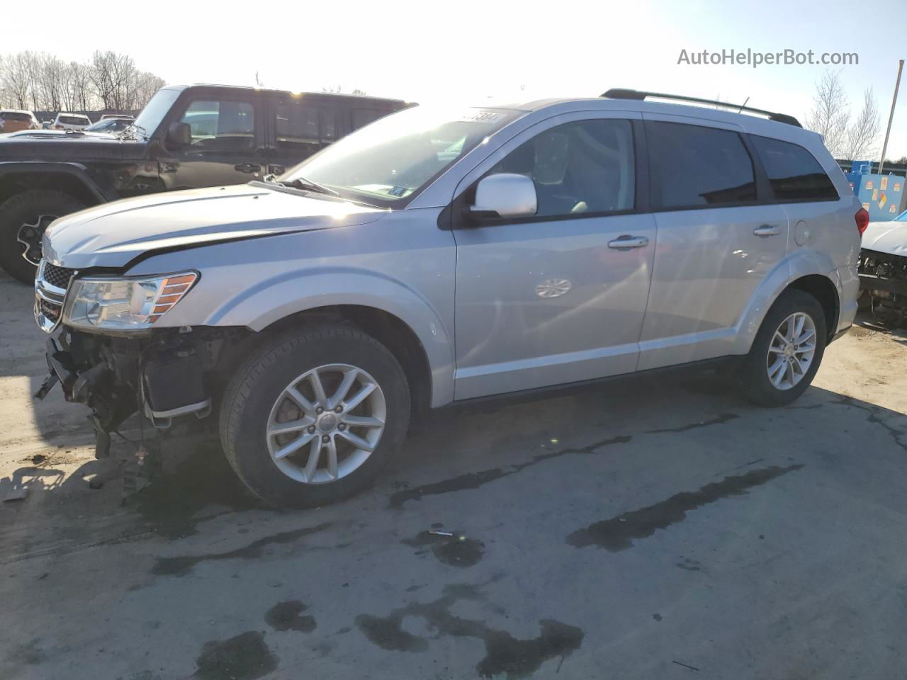 2014 Dodge Journey Sxt Silver vin: 3C4PDCBG6ET290219