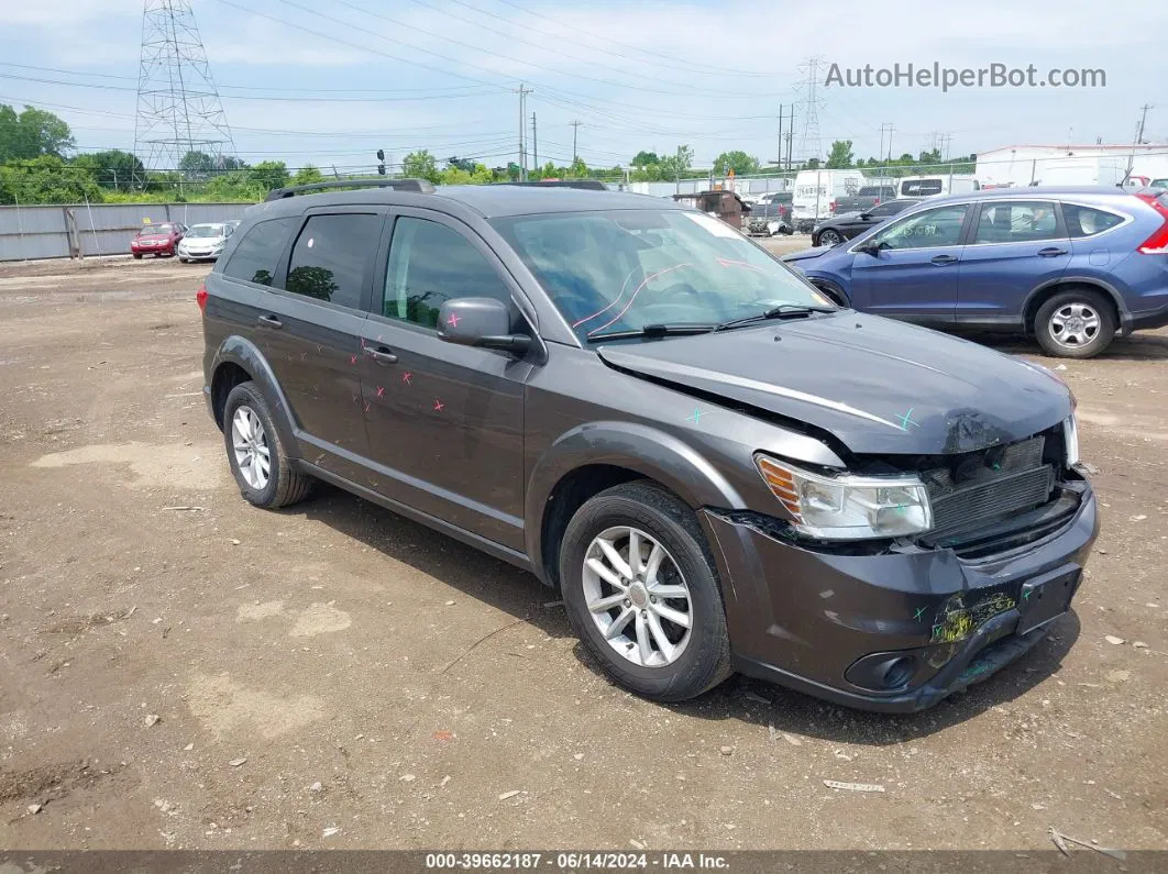 2015 Dodge Journey Sxt Gray vin: 3C4PDCBG6FT627893