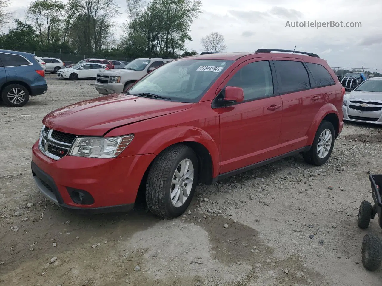 2016 Dodge Journey Sxt Red vin: 3C4PDCBG6GT146687