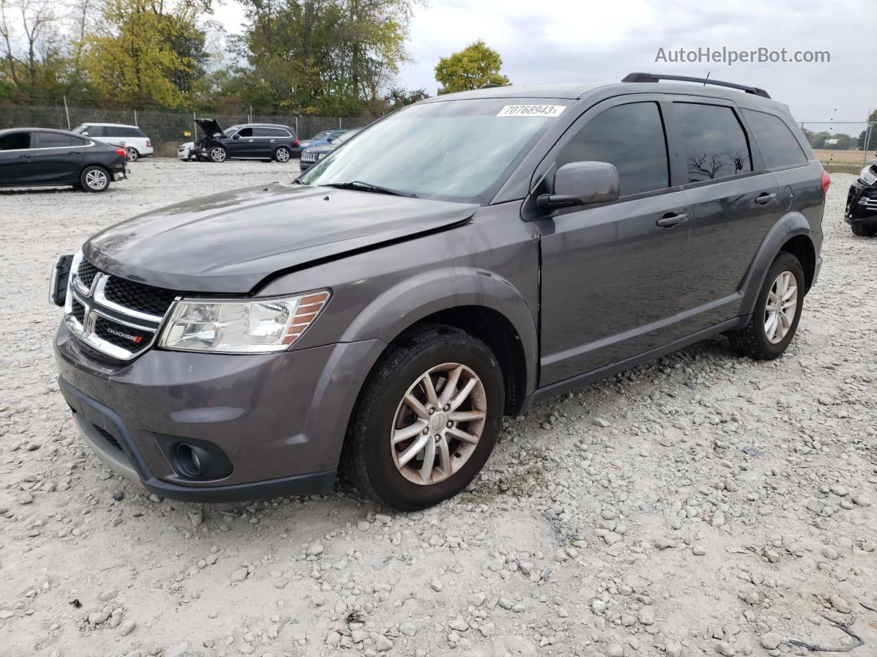 2016 Dodge Journey Sxt Gray vin: 3C4PDCBG6GT214759