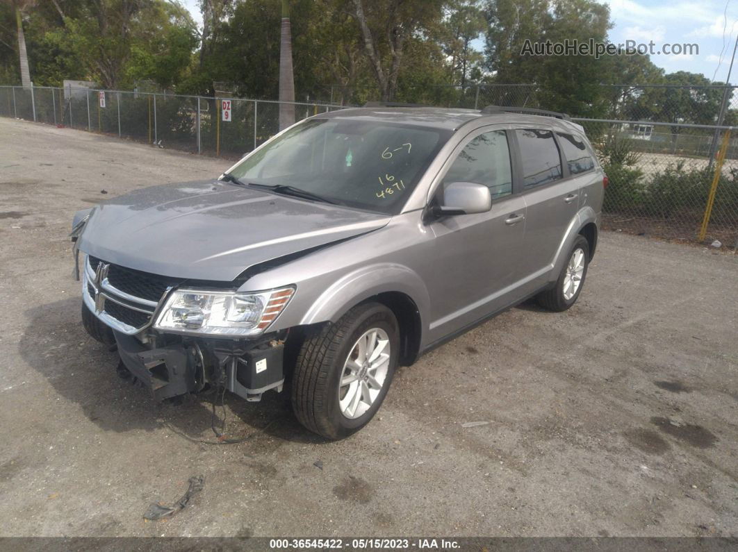 2016 Dodge Journey Sxt Gray vin: 3C4PDCBG6GT224871