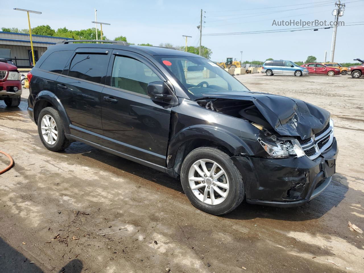 2017 Dodge Journey Sxt Черный vin: 3C4PDCBG6HT527960