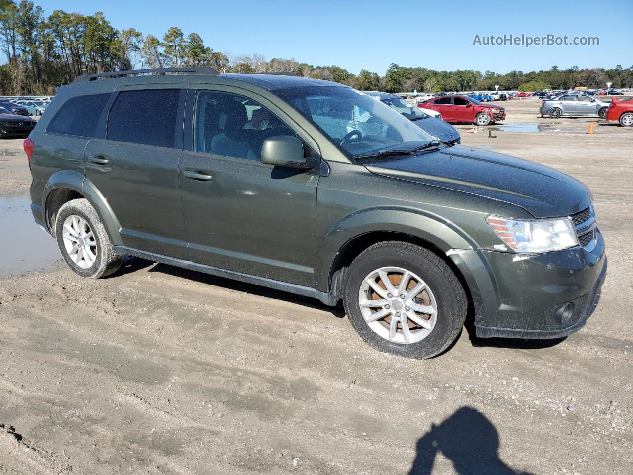 2017 Dodge Journey Sxt Green vin: 3C4PDCBG6HT530809