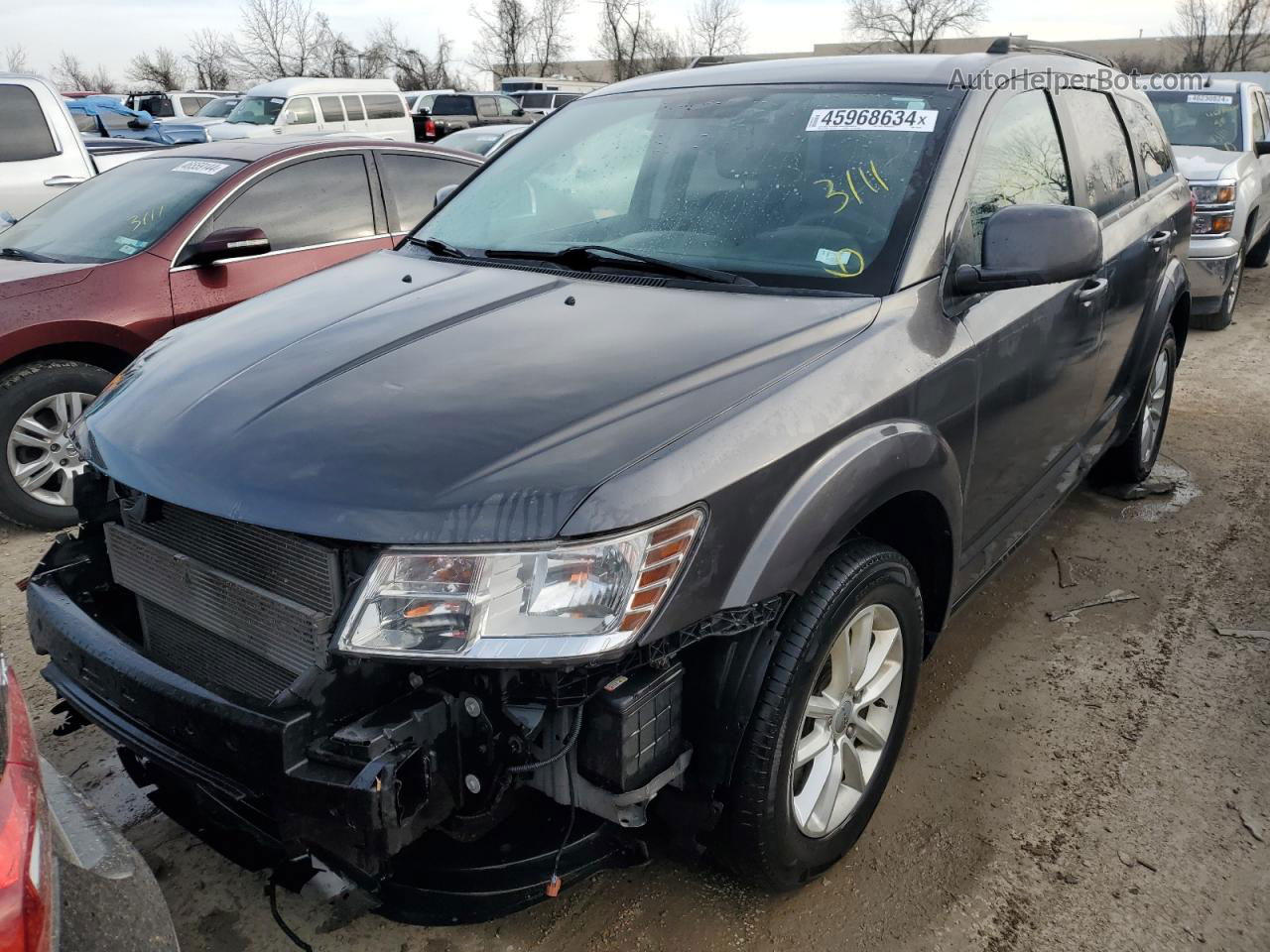 2017 Dodge Journey Sxt Gray vin: 3C4PDCBG6HT571294