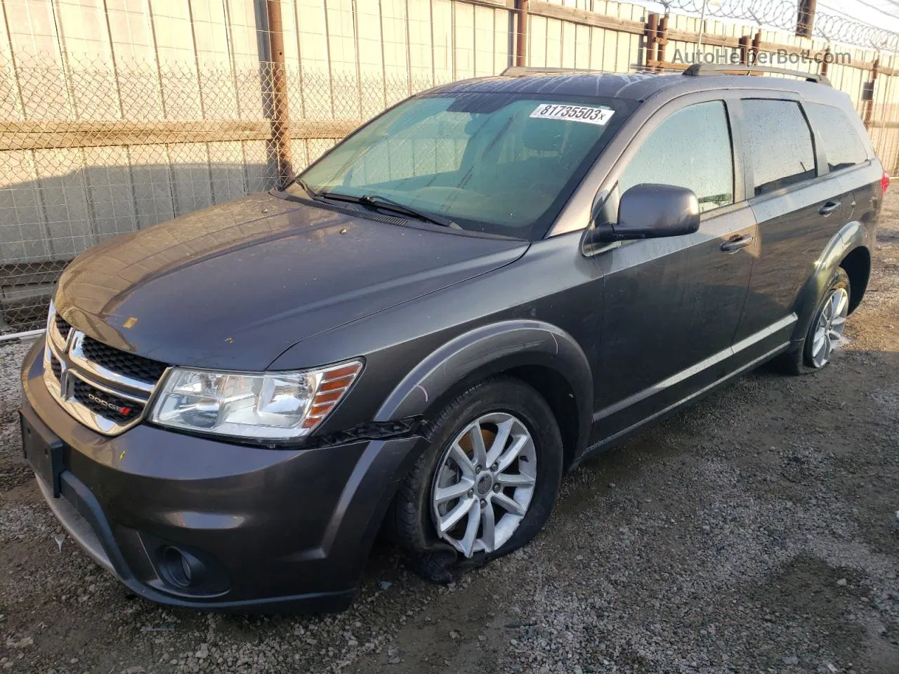 2017 Dodge Journey Sxt Gray vin: 3C4PDCBG2HT576394