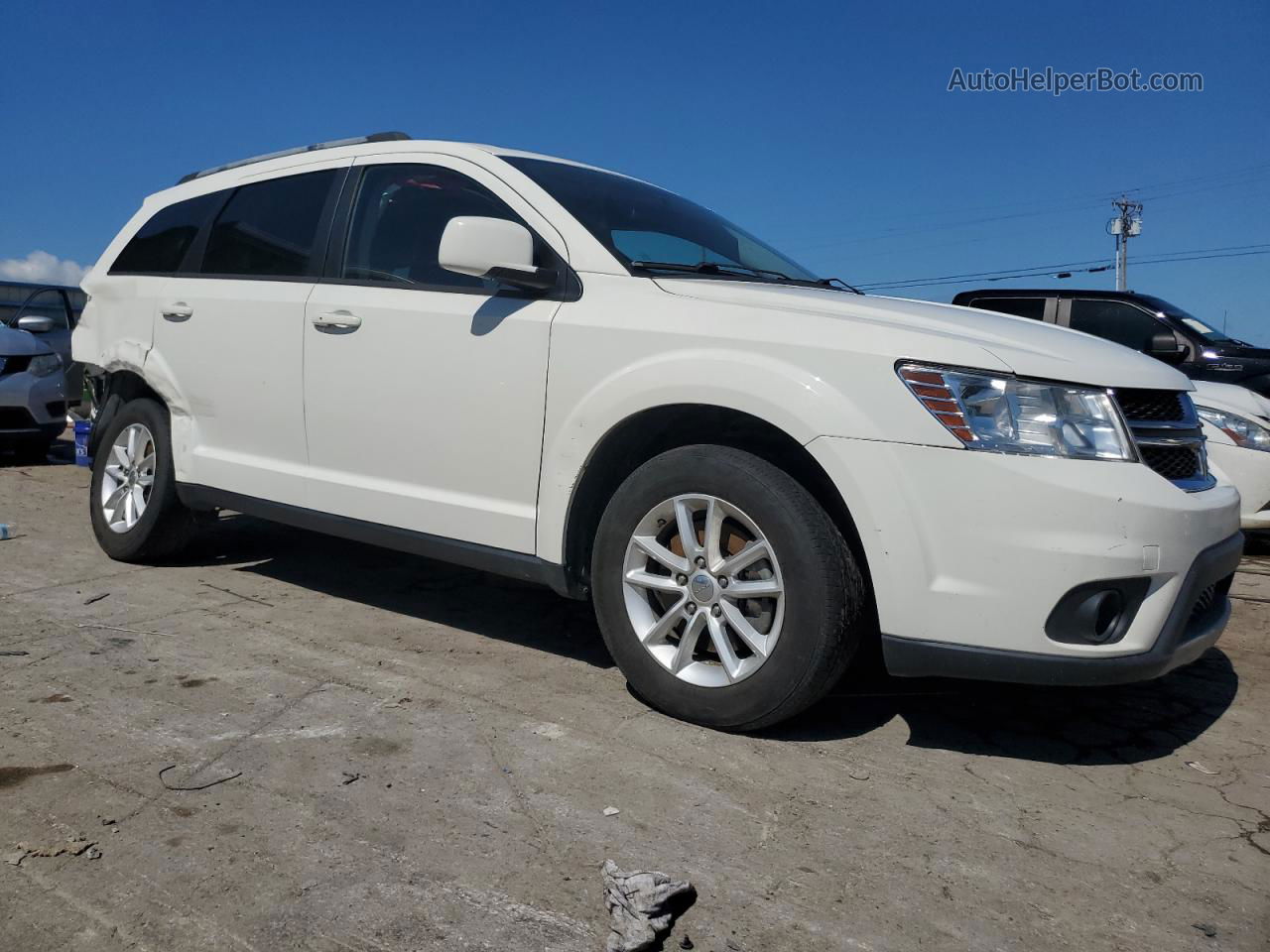 2017 Dodge Journey Sxt White vin: 3C4PDCBG6HT591013