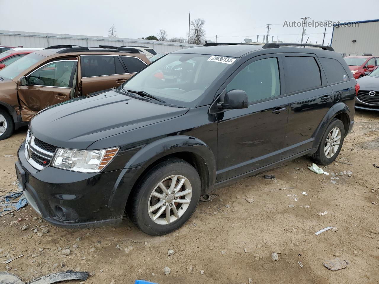 2014 Dodge Journey Sxt Черный vin: 3C4PDCBG7ET126493