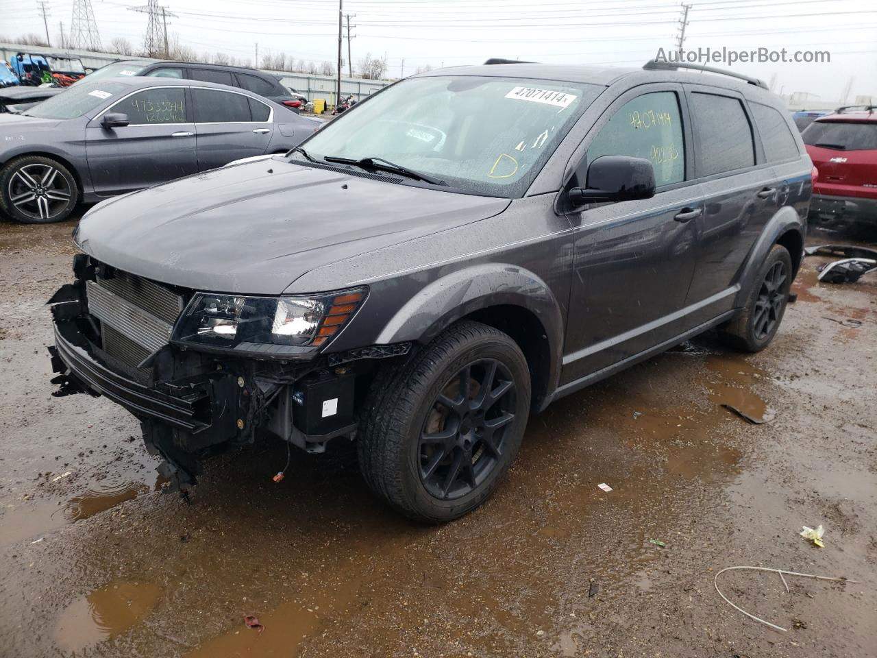 2014 Dodge Journey Sxt Gray vin: 3C4PDCBG7ET171725