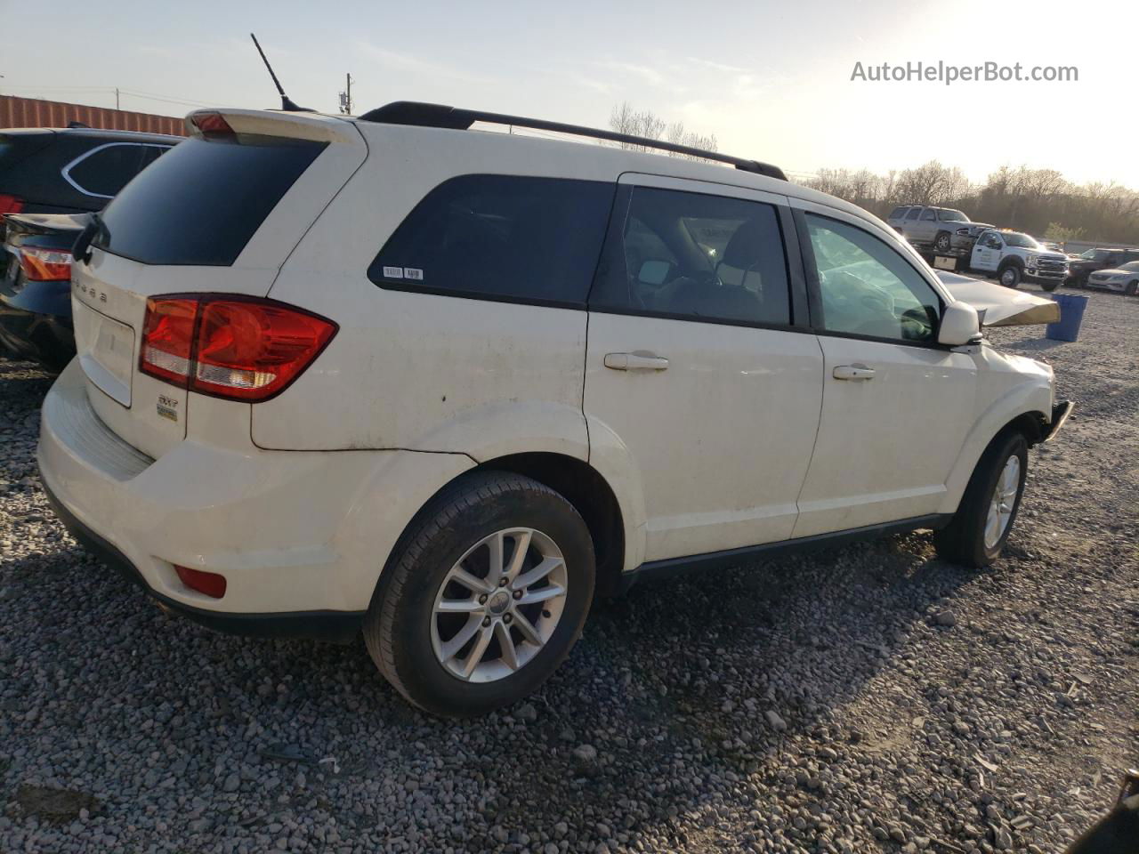 2015 Dodge Journey Sxt White vin: 3C4PDCBG7FT707574