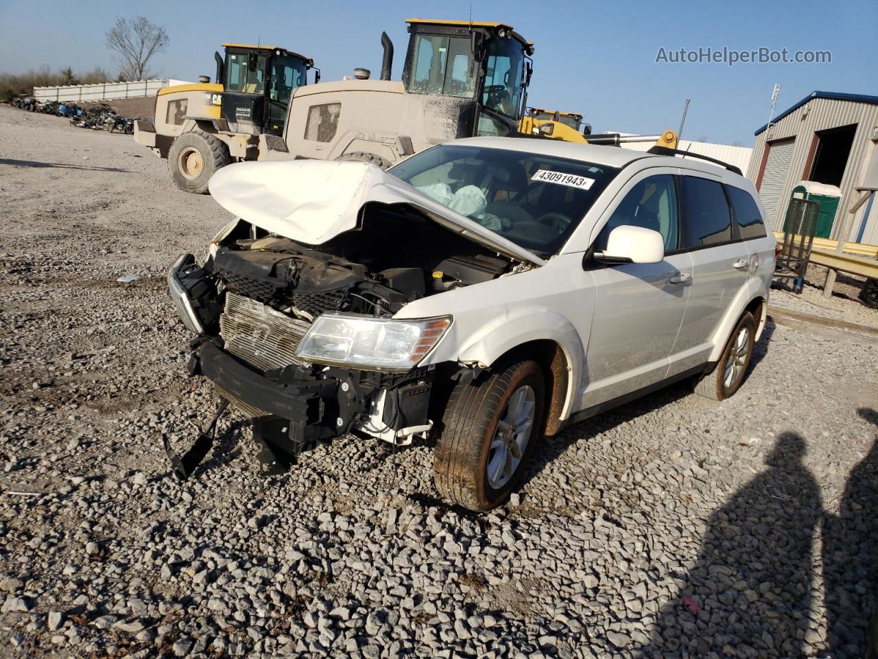 2015 Dodge Journey Sxt Белый vin: 3C4PDCBG7FT707574