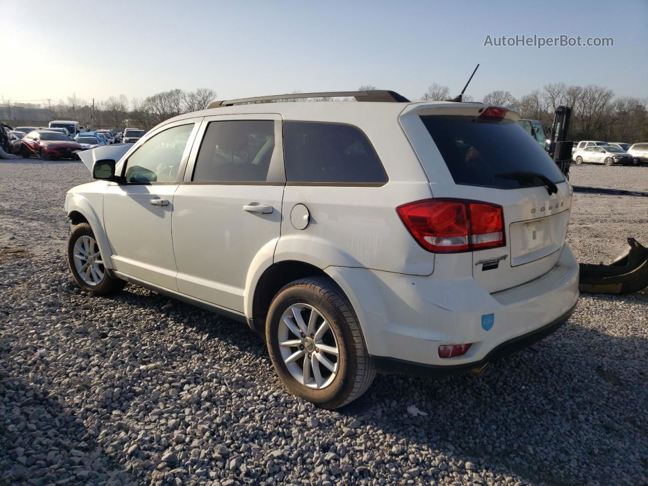 2015 Dodge Journey Sxt White vin: 3C4PDCBG7FT707574