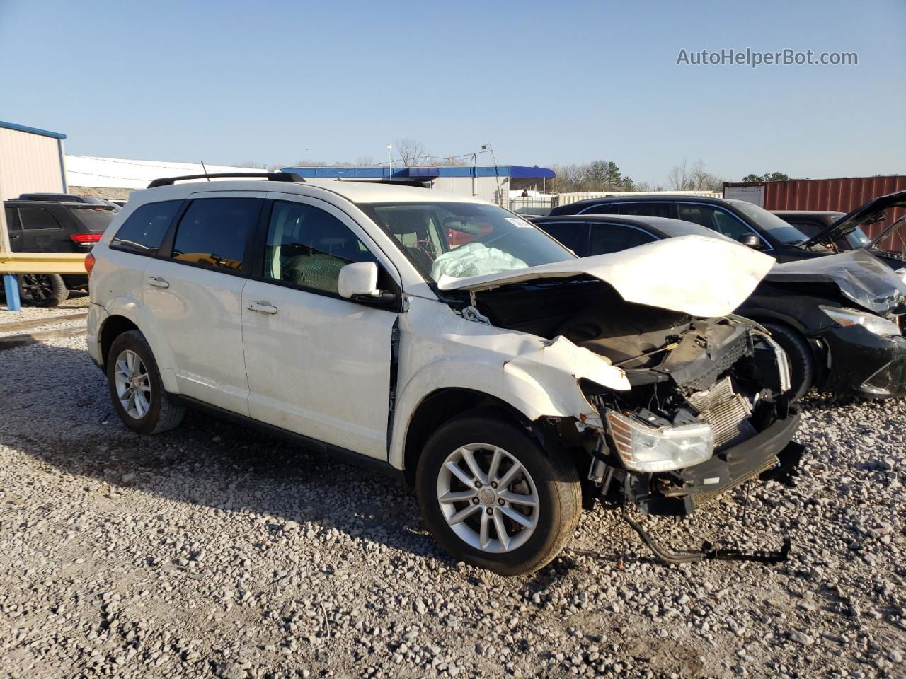 2015 Dodge Journey Sxt Белый vin: 3C4PDCBG7FT707574