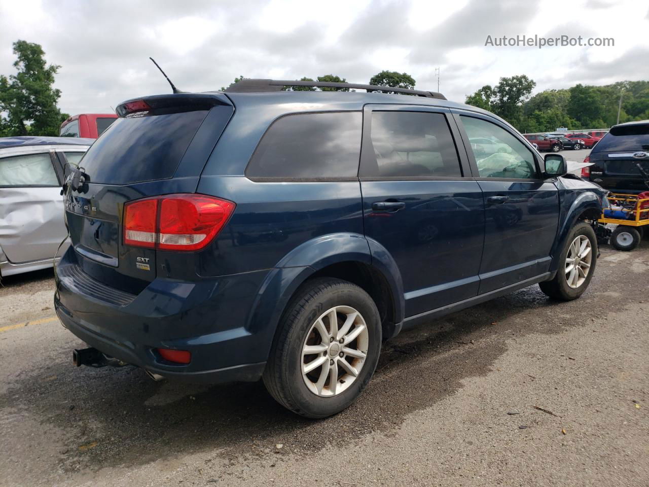 2015 Dodge Journey Sxt Blue vin: 3C4PDCBG7FT718364