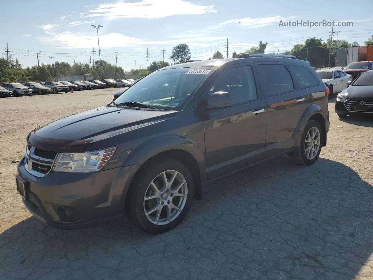 2016 Dodge Journey Sxt Gray vin: 3C4PDCBG7GT109891