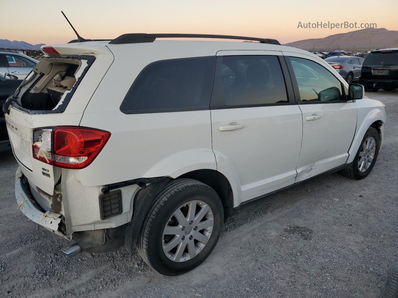 2016 Dodge Journey Sxt White vin: 3C4PDCBG7GT123127