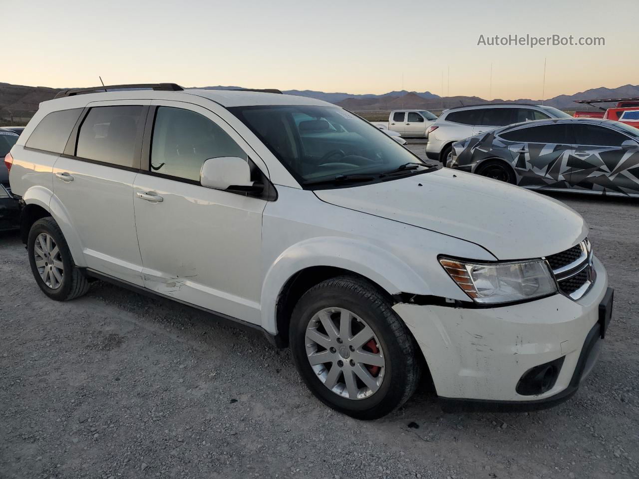 2016 Dodge Journey Sxt White vin: 3C4PDCBG7GT123127